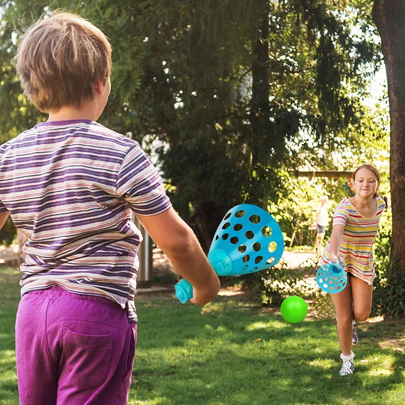 Juego de lanzar y atrapar bolas, juguetes exteriores para niños de 3 a 6 años, juegos al aire libre, juguetes deportivos interactivos para padres e hijos, regalo de cumpleaños TMZ