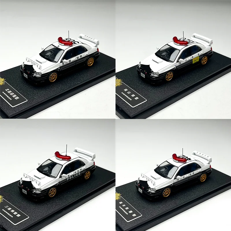 Rollin 1/64 Impreza Police JP Alloy Car Model Toys Gifts Collection Adult Souvenir Decoration Static Display