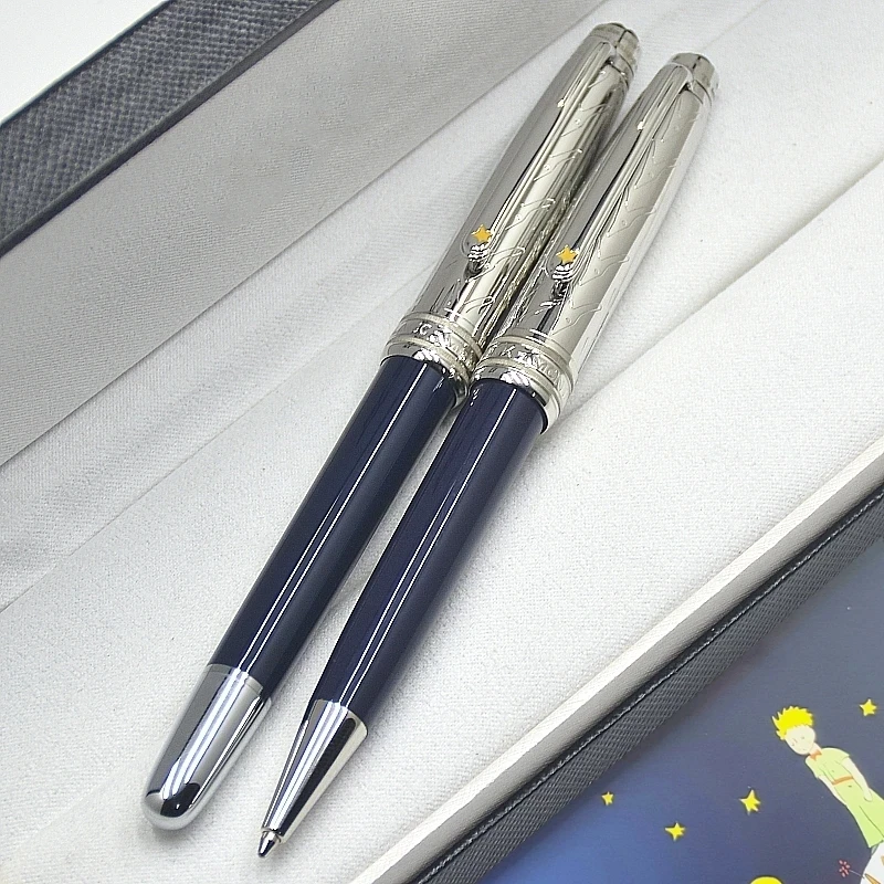 Special Edition Prince 163 Rollerball Pen Ballpoint Pen Blue Resin And Metal Office Writing Fountain Pens With MB Serial Number