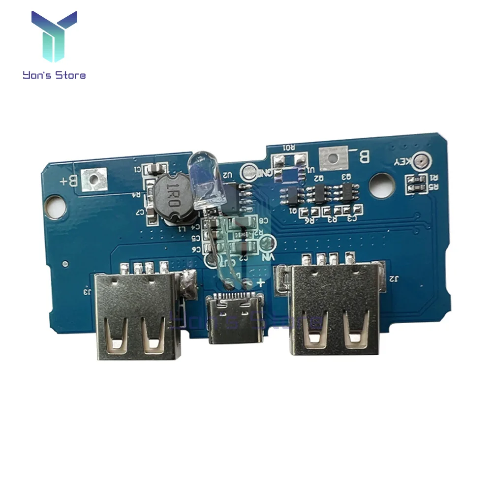 1Pcs Dual USB 5V 1/2A Mobile Power Bank 18650 Battery Charger Power Module For Phone DIY Charging Module With Indicator Light