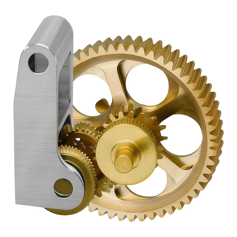 Golden Hardened Steel Extruder Gear for BambuLab For X1C X1 For P1P P1S Featuring Low Rotational Inertia Design