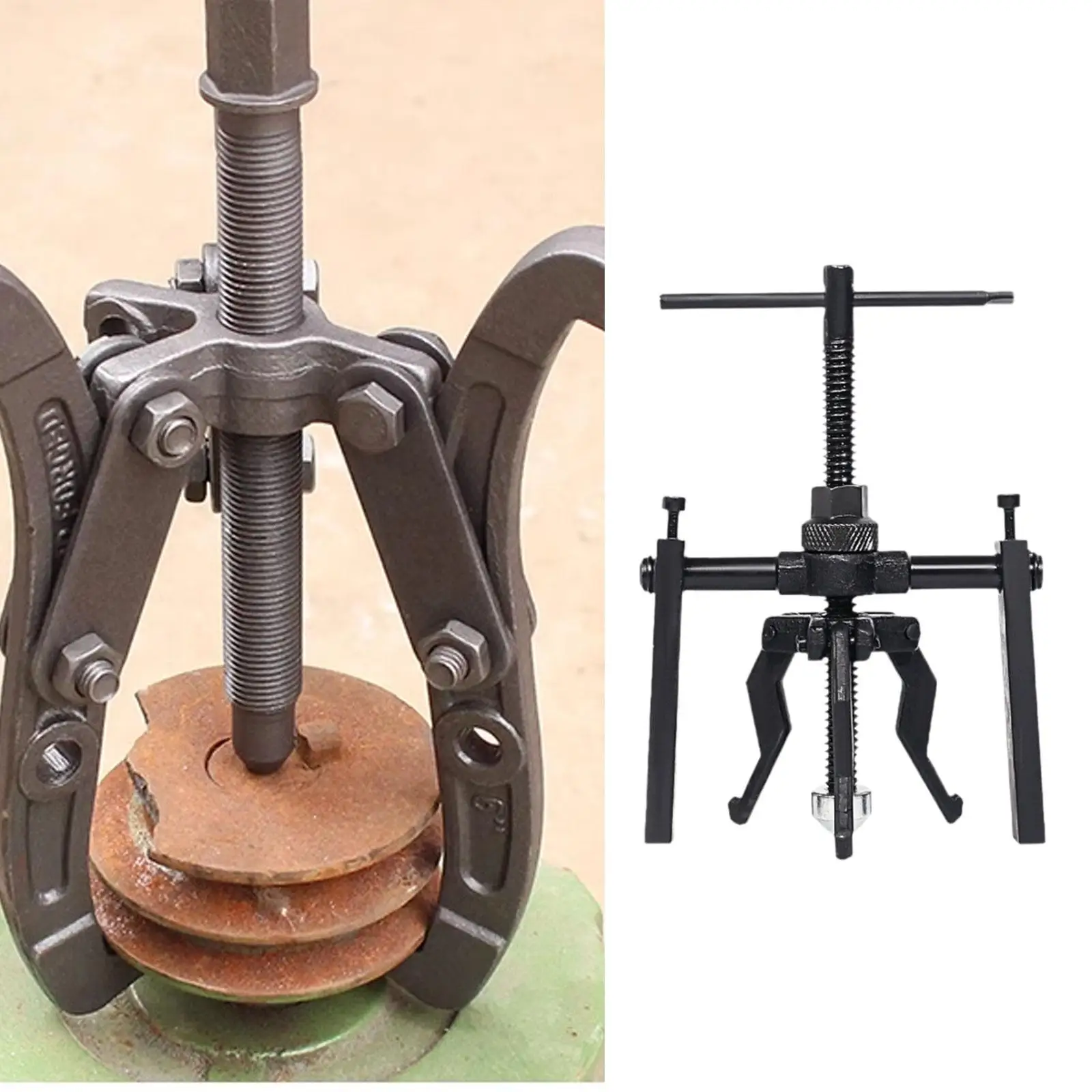 

3 Jaw Bearing Puller Repair Tools Professional Automotive Kit, with Reversible Jaws Heavy Duty,Gear Puller Gear Extractor Tool