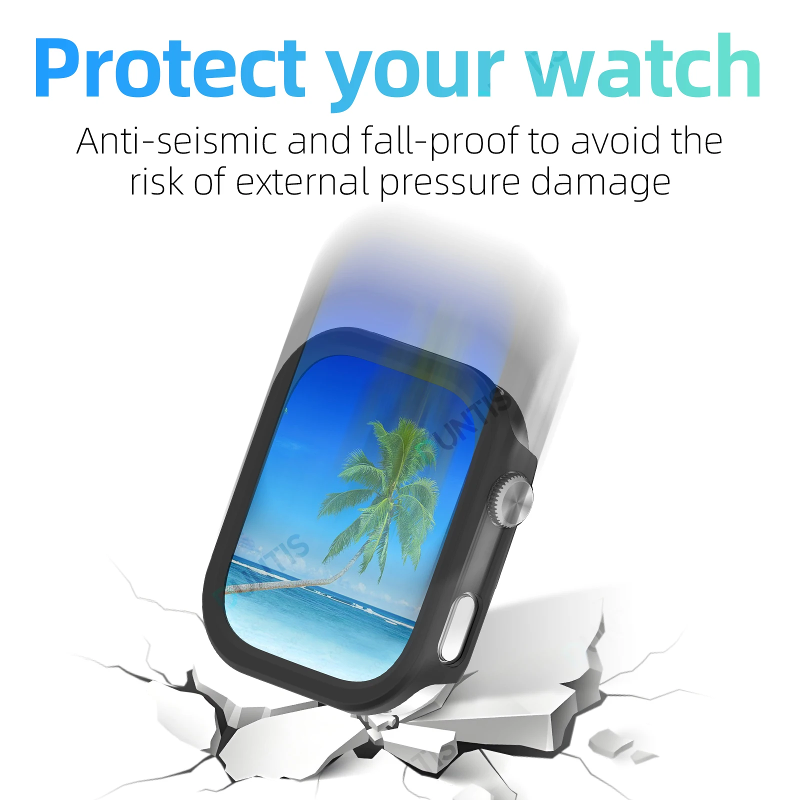 2-In-1 طبقة رقيقة واقية ناعمة + قطعة غطاء واقٍ مزخرف لهاتف آيفون لساعة Xiaomi Redmi 6 Smartwatch واقي للشاشة ملحقات غلاف مجوف #5