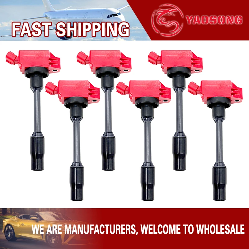 

Performance Ignition Coil Packs 6PCS For LEXUS LS500 LX600 TOYOTA SEQUOIA 3.5T 3.4T V6 Replacement For 90919-02277 UF849