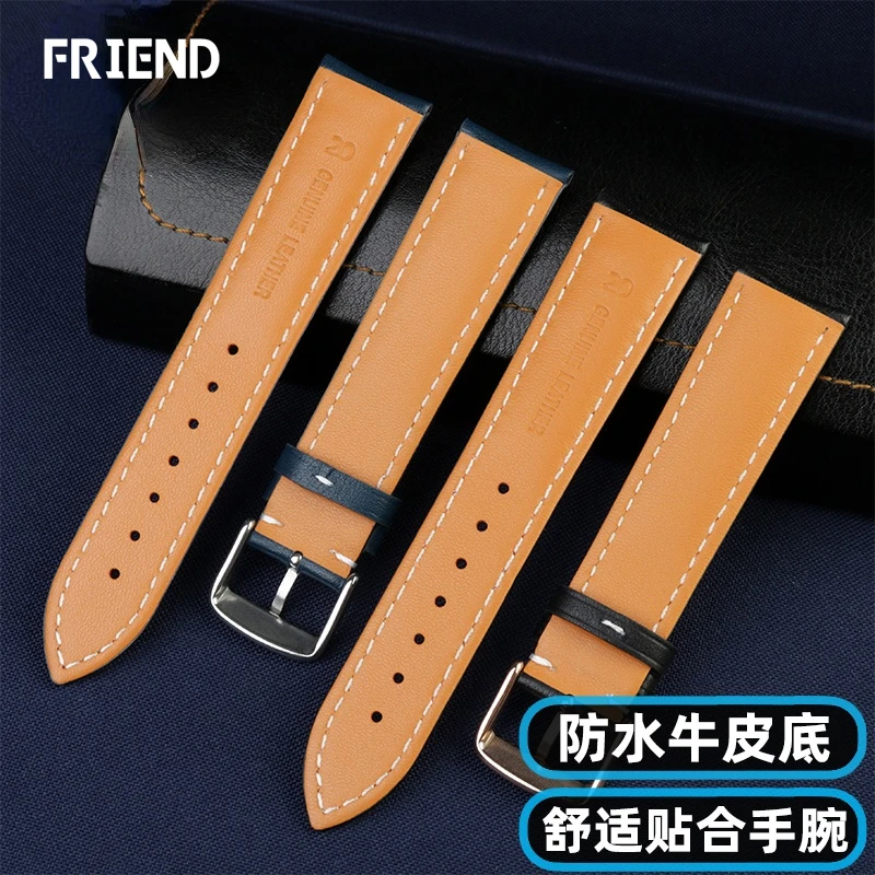 Watchband for Breitling Pilot/Aviation B01 Timing Challenger Series Elegant Leather Strap Men 20mm 22mm 24mm