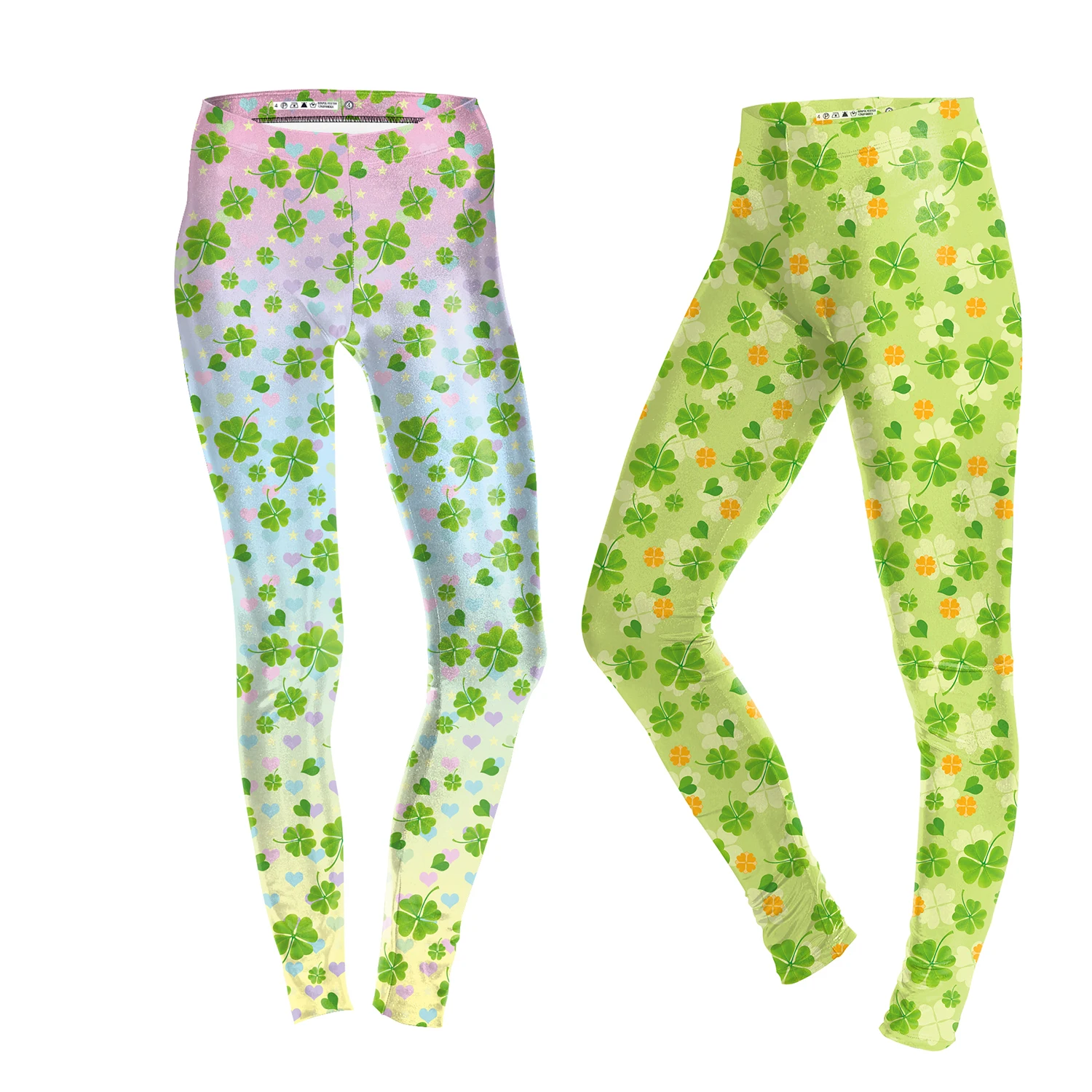 

Autumn Green Printing Yoga Pants Mid Waist Sexy Yoga Elastic Slim Fitness Gym Sport Workout Women Leggings 2025 New