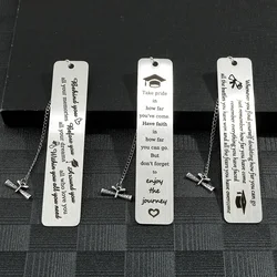 Stainless Steel Graduation Bookmark Special Gifts for Friend Schoolmate Personality Gifts Learning Reading Page Mark Souvenir
