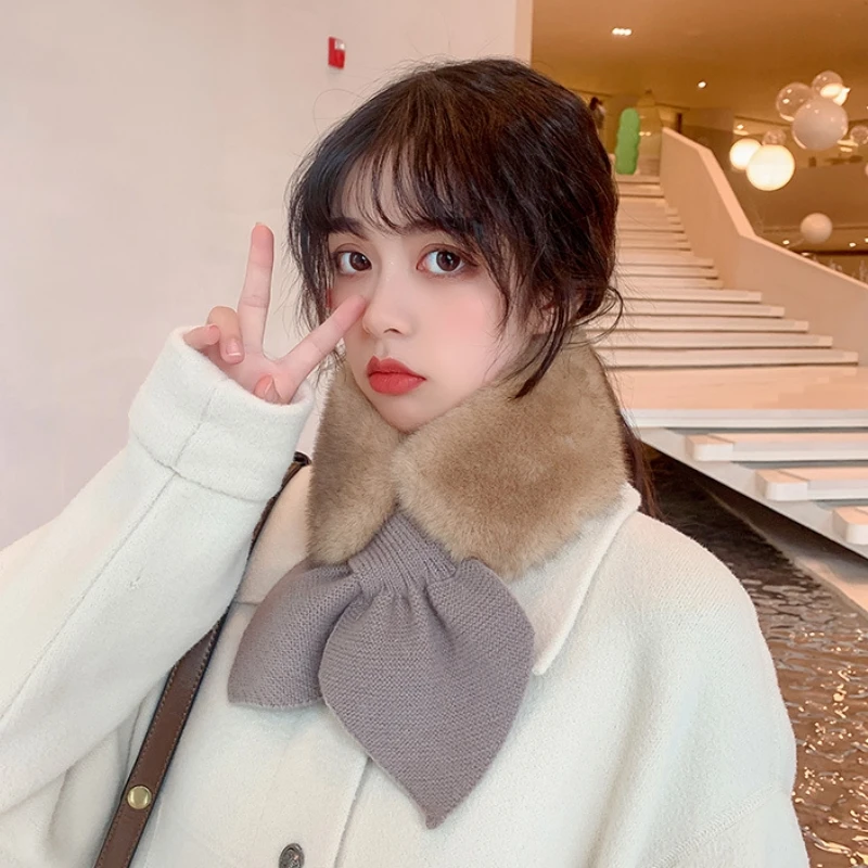 شال بأربطة متقاطعة للنساء ، وشاح رقبة ناعم للفتيات ، وشاح منسوج للسيدات ، أوشحة نسائية جميلة تناسب جميع الأوشحة ، الخريف والشتاء