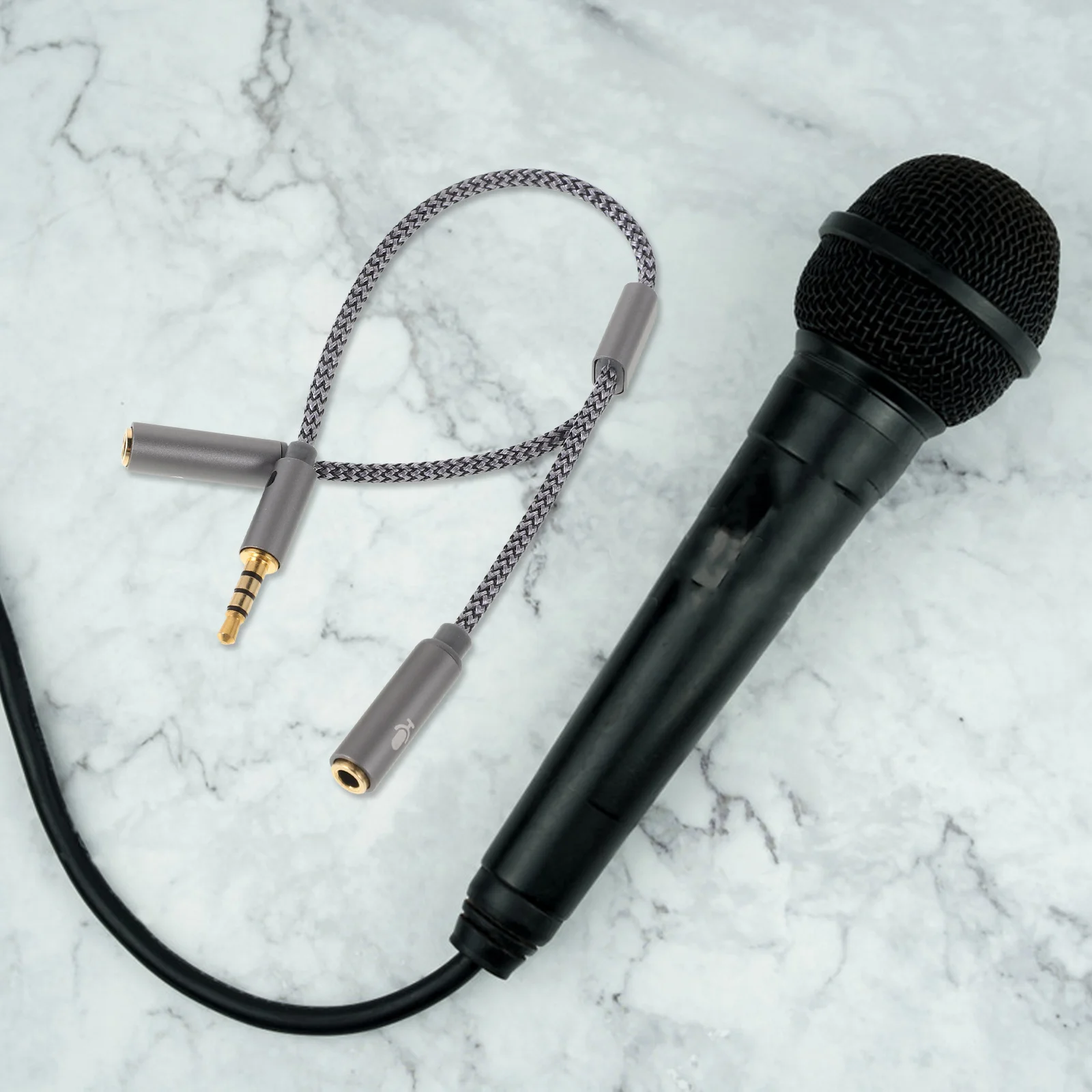 

Headphone Cable 3.5Mm Audio Jack Splitter For Microphone Bass Guitar Optical Audio Equipment Male To Female Adapter Cord Stereo