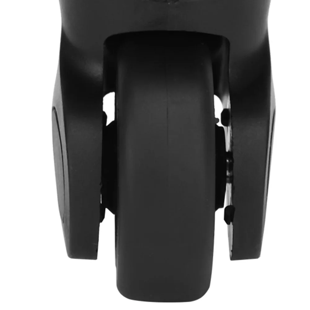 

1Pair Durable PP PET Luggage Wheels Castors Black Universal Wheel Mute Single Row Wheel Travel Business