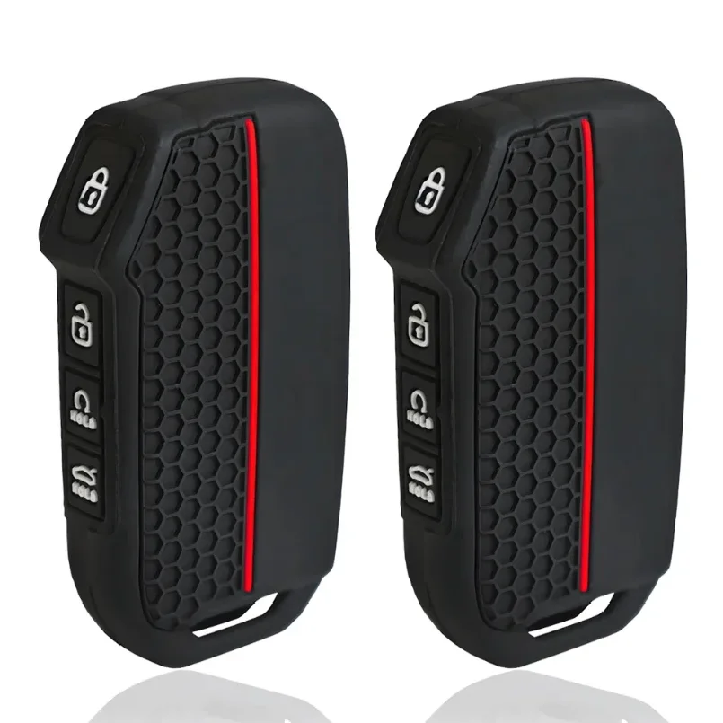 Silicone Car Remote Key Case Cover For KIA KN Sportage R Stinger Sorento Ceed Cerato Forte Niro Soul Telluride GTLine Accessory