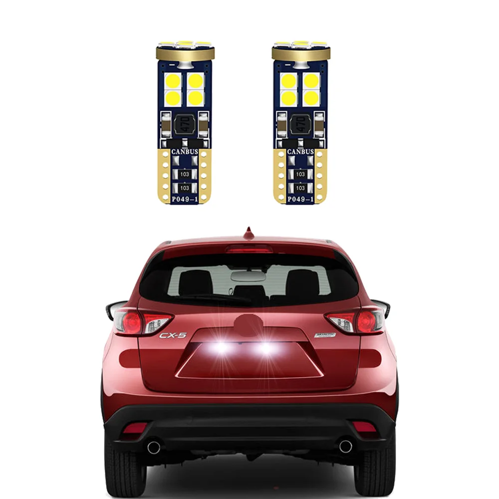 

2Pcs LED License Plate light For Mazda CX-5 CX 5 CX5 2011-2019 Number Plate Light 12V White Canbus