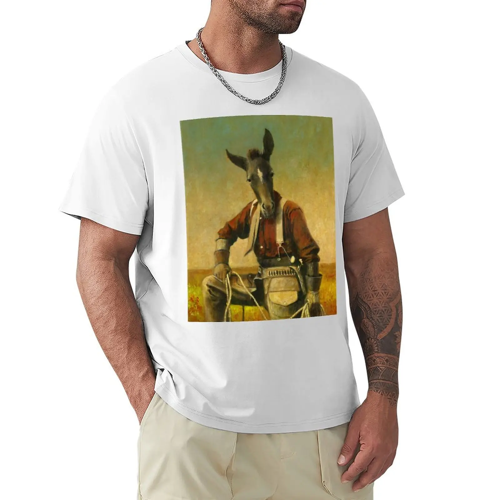 Foal Cowboy T-shirt plain oversized cute clothes tshirts for men