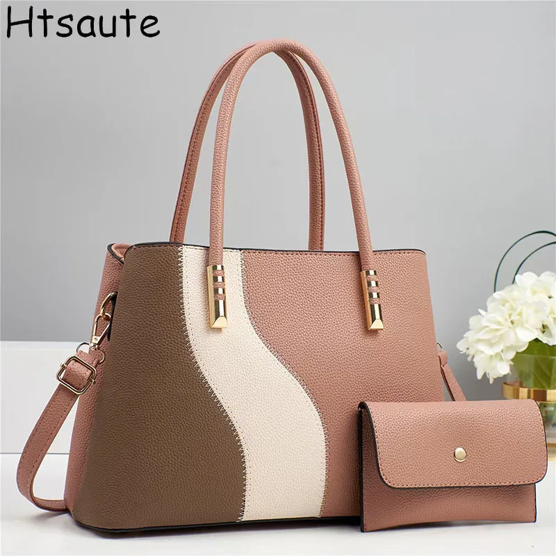 

2pcs/set Women Fashion Totes Bags Luxury Handbags Designer Shoulder Bags for Women Crossbody Composite Bag Bolsa Feminina