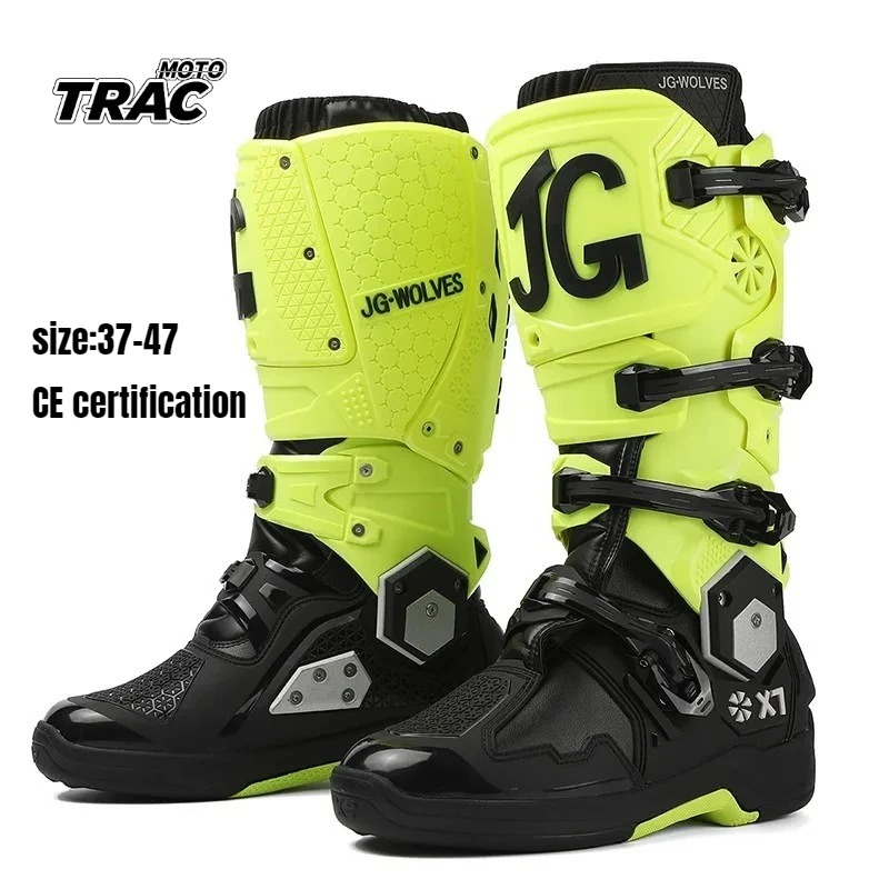 Motorcycle Boot New Arrival Motocross Boot Riding Mid-Calf Ankle Protective Shoes Moto Motorbike Equipment Racing Long