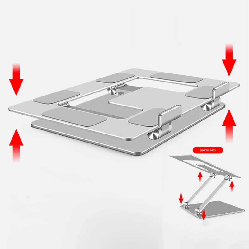 조절식 노트북 스탠드 홀더, 맥북 에어, 맥북 프로 2020 13 16 용, 노트북 데스크 액세서리