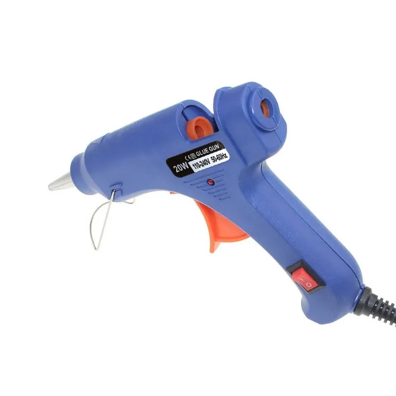 20W Hot Melt Glue Gun DIY Mini Household Industrial Guns Heat Temperature Thermo EU/US Electric Repair Tool Use 7mm Glue Sticks