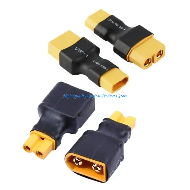 

U2JE Pack Of 4 XT30 To XT60 Wireless Connectors Adapters For Electronic Speed Control