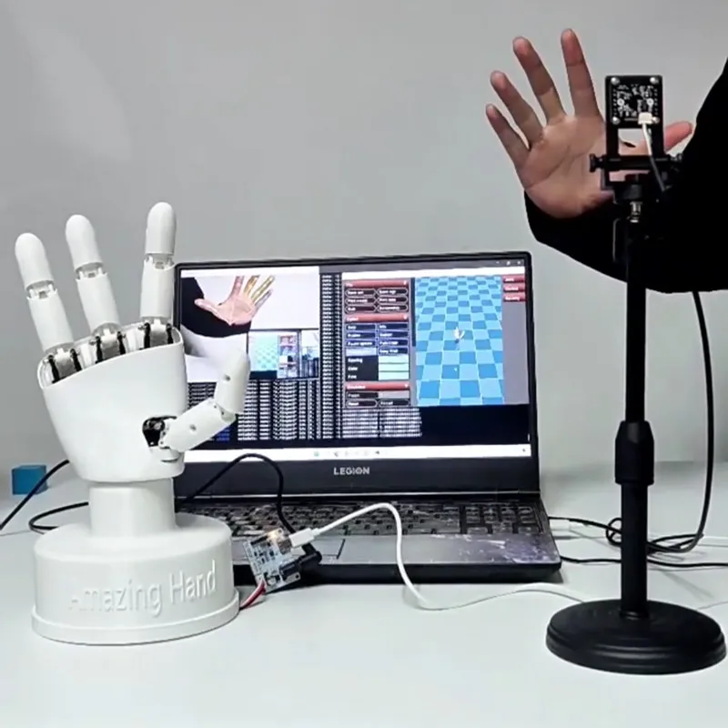 AmazingHand With Camera Open Source AI Visual Recognition Assembled Right/Left Hand LeRobot Training Programmable Robotic Hand