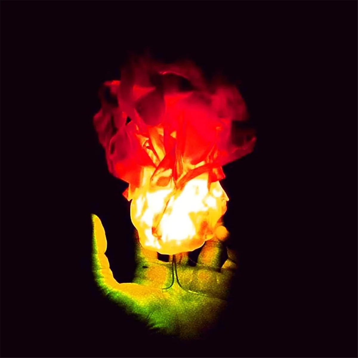 ABZV-Halloween Floating Fireball Prop Flame Lamp Prop Artificial Fake Fire Floating Props No Flame for Home Halloween Decor