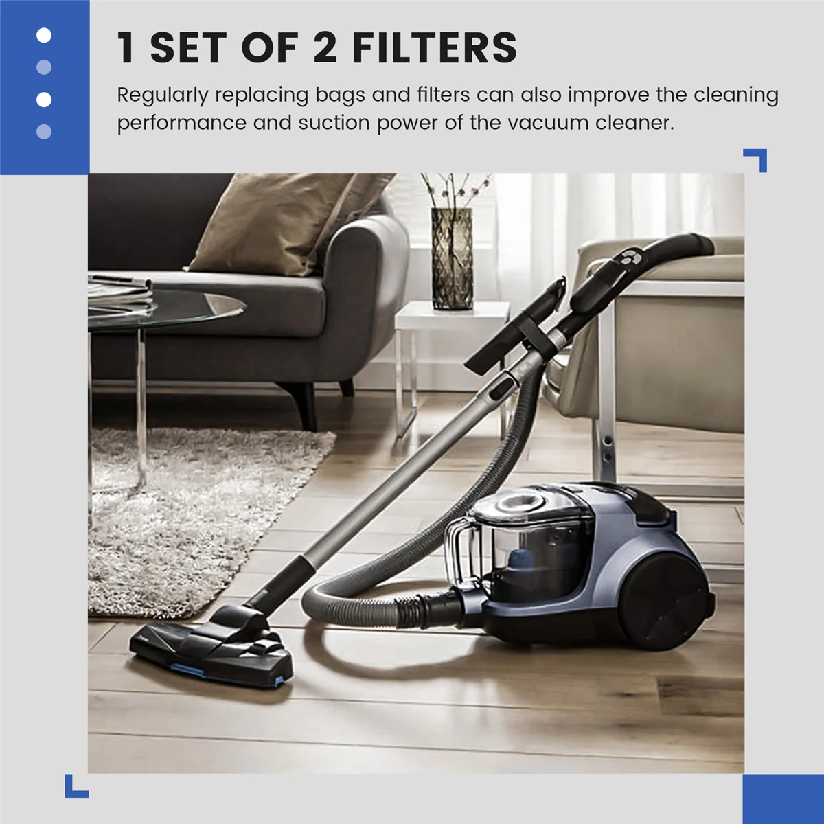 필립스 BAAN용 세척 가능한 헤파 필터, 진공 청소기 교체, 가정용 진공 청소기 액세서리 부품, 2 개