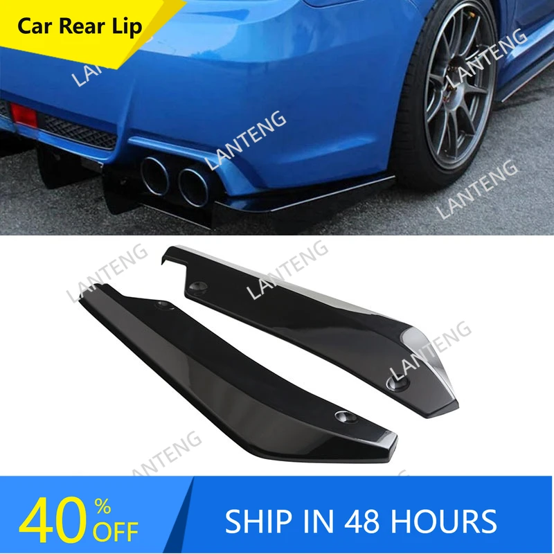 

Car Rear Bumper Side Diffuser Spoiler Lip Splitter Extensions For S-ubaru Impreza WRX STI Corner Wrap Wing Canard Cover Body Kit