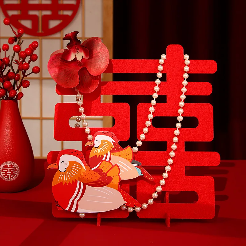 

Chinese Wedding Xi Character Decoration Wedding Room Decoration Living Room Decoration Newlywed Gift Joyful 3D Xizi Decoration