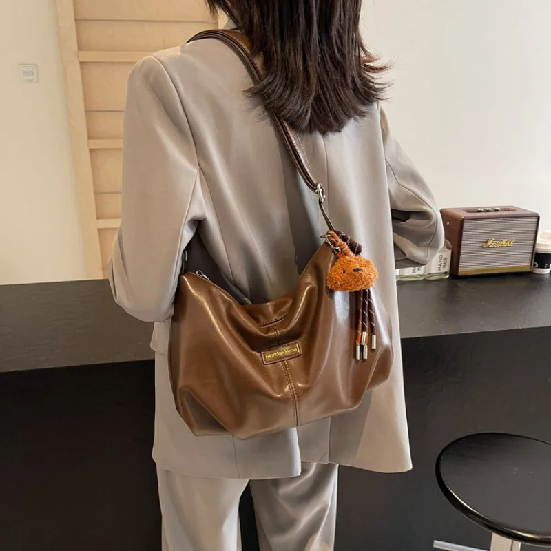 

Elegant Ladies Leather Tote Bag Designer Crossbody Shoulder Handbag Women's Fashion Luxury Brand