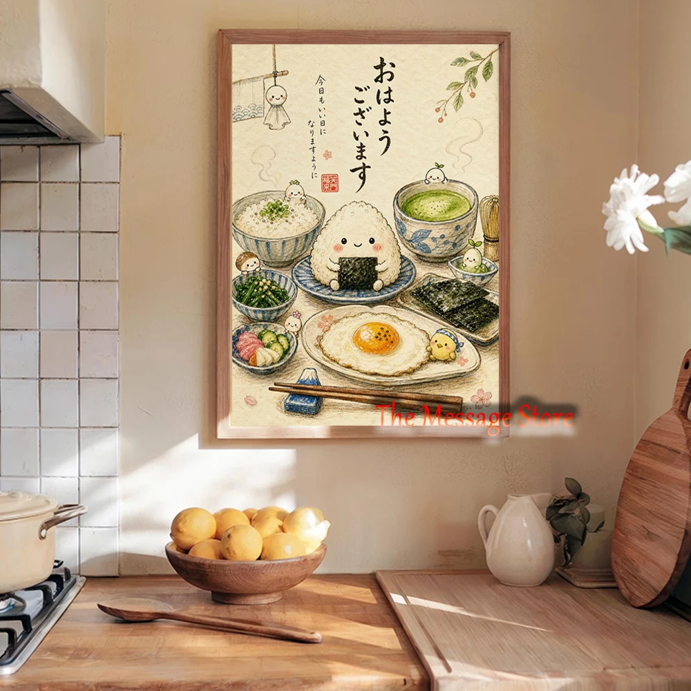 수채화 주방 정물화 음식 아침 식사 일본 음식 아시아 - Japanese Food Lifestyle 리뷰 및 가격