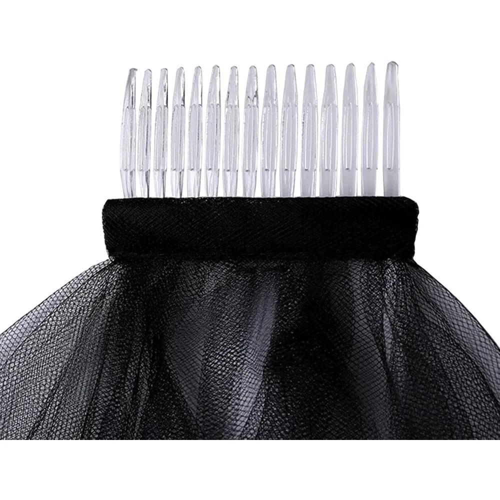 Velo de novia para novias, velo de novia para mujer, velo de catedral de tul simple para despedida de soltera y boda, W-V-1