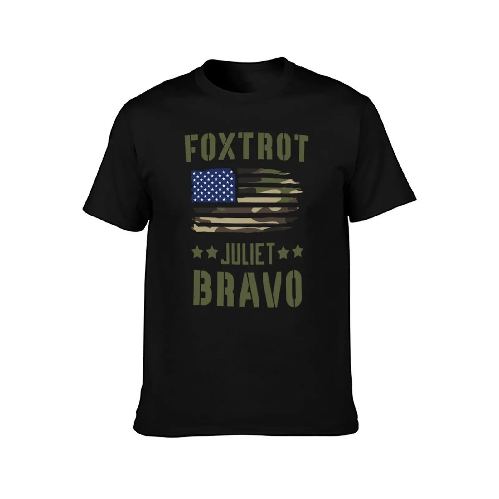 Foxtrot Juliet Bravo T-Shirt Simple Casual Short Sleeve Tee