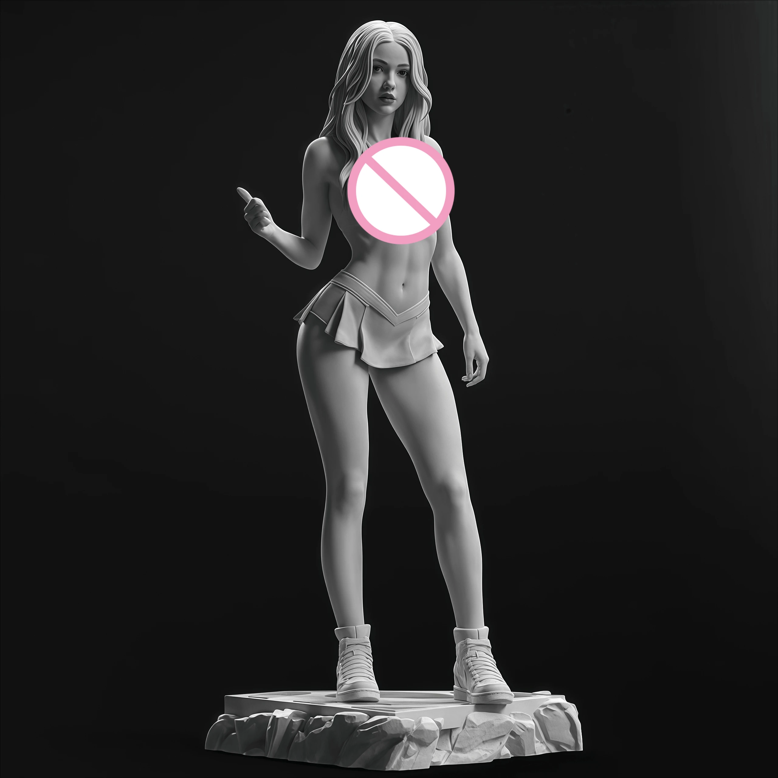 

1: 18 Casting Resin Model Assembly Kit, GK， Resin Female Soldier Model, Unpainted