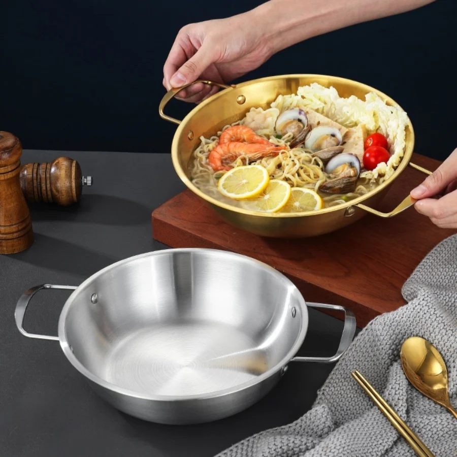 Spanish Rice Transparent Stainless Steel Saucepan With Handle, Home Dry Cooking Pot, Paella ...