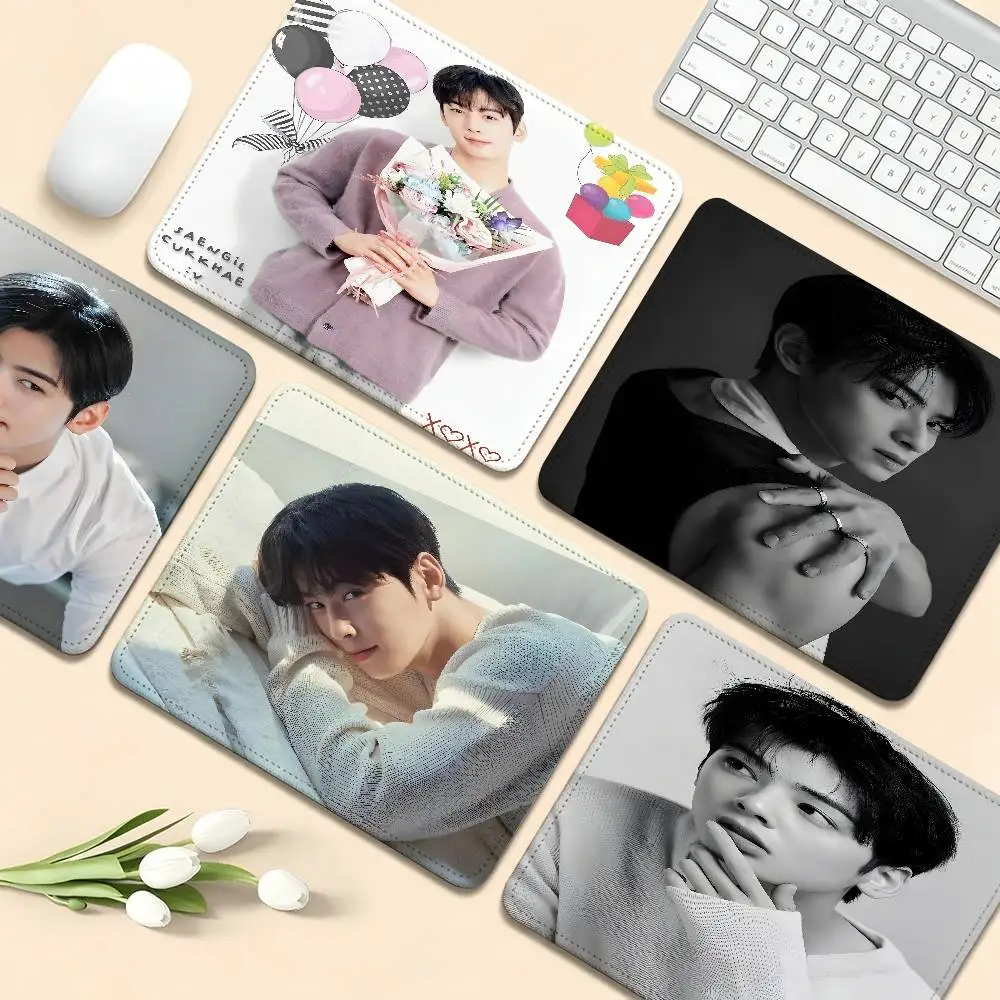 Popular Korean Actor Cha EunWoo Animation Mouse Pad Gaming Keyboard Table Mat Office Supplies Room Decor for PC Desk Pad