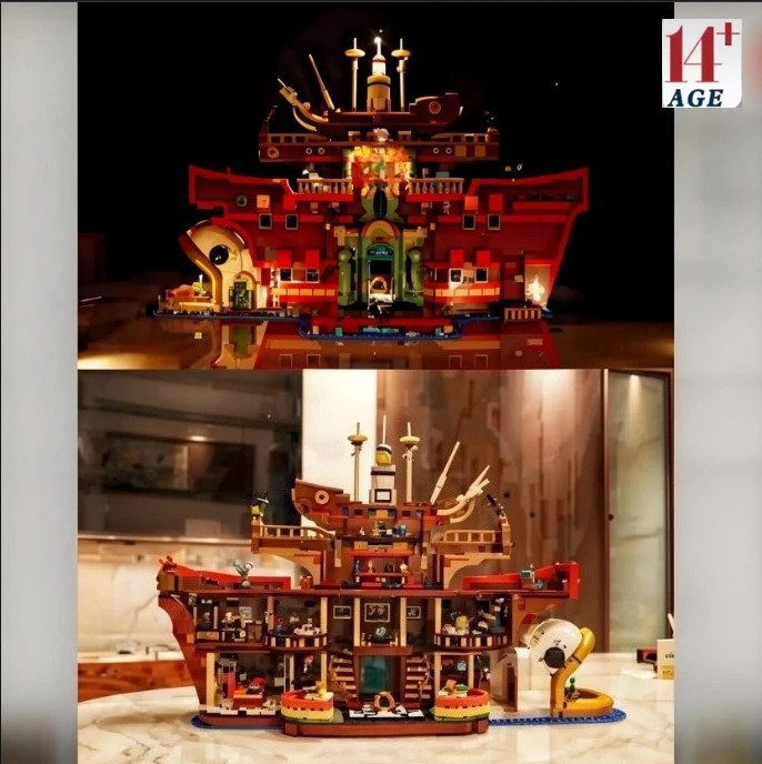 2025 新しいフローティングレストランモデルビルディングブロック互換性 75640 ブリック 3402 個クラフトおもちゃ大人の子供のための誕生日プレゼント