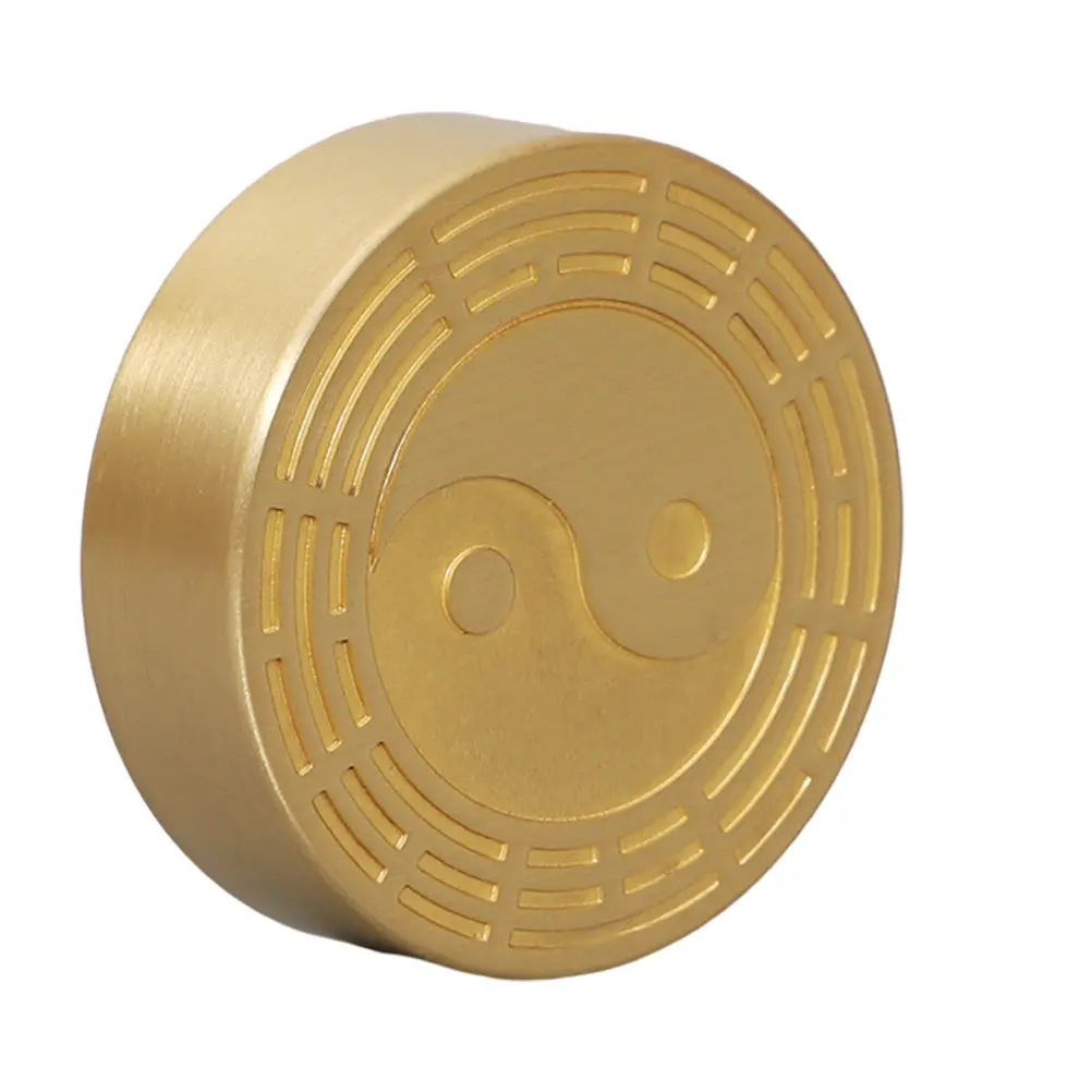 Brass Paperweight Calligraphy Copper Office Supplies Smooth Polished Practical Chinese Culture Gift Ideas Foreign Friends