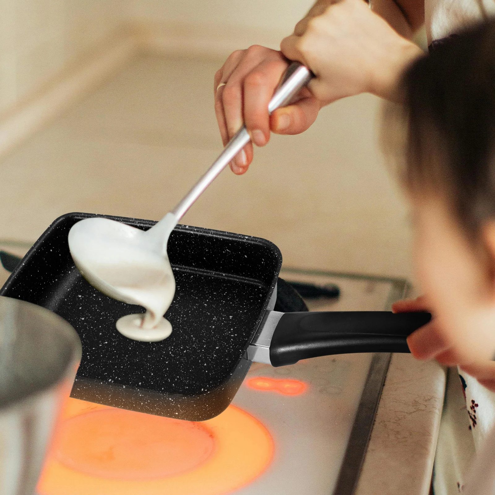 

Nonstick Frying Tamagoyaki Egg Cooker Pan Egg Cooker Pancake Griddle Japanese Non Stick Frying Pans Kitchen Tool Crepes Skillet