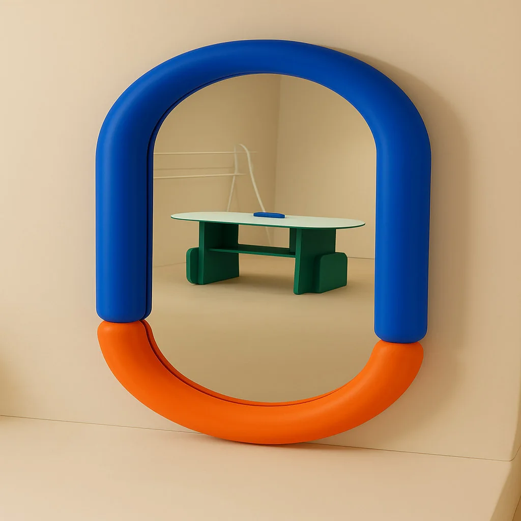 Nordic light luxury INS style Internet celebrity floor full body mirror home wall hanging decoration