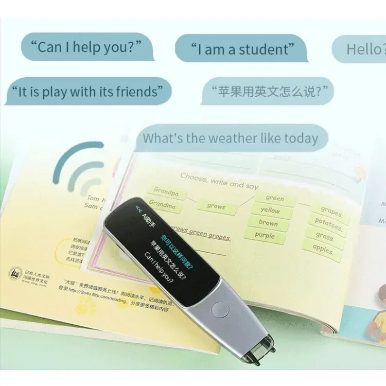 Colorful Pocket-size Scan Translation Device Language Voice Translator Intelligent Recording MP3 Scanner Pen