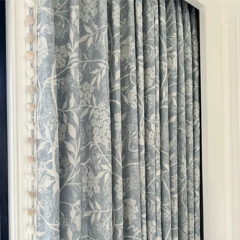 Custom Size Senior Sense of French Antique Style Chenille Customize Curtains New High Shading for Living Dining Room Bedroom