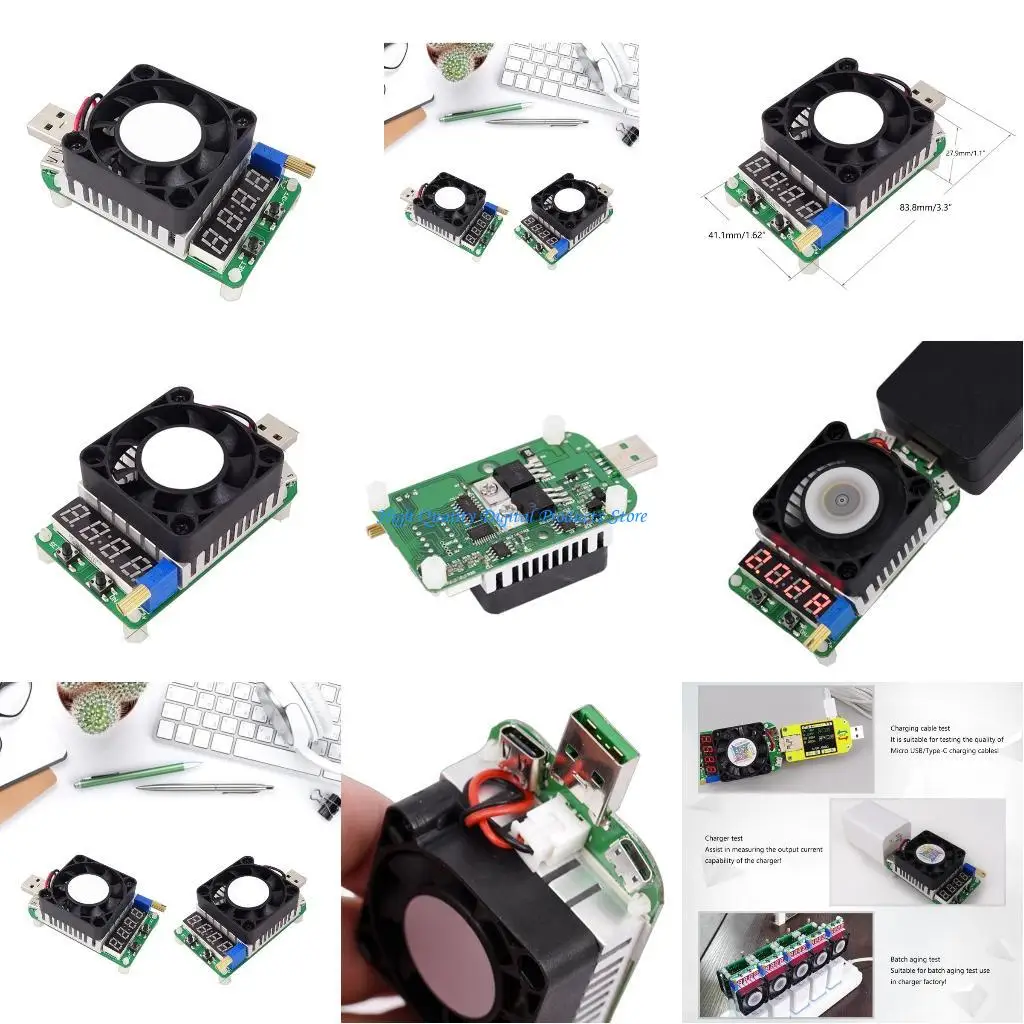 

U2JE HD25 HD35 Triggers QC3.0 Electronic USB Load Resistor Battery Discharge Tester