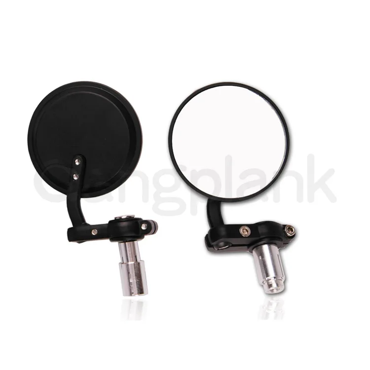 Motorcycle Round Modified 13-14 17-19mm Rearview Mirror Universal Reflector for Motorcycle Mounted on 22mm Handlebar Side Mirror