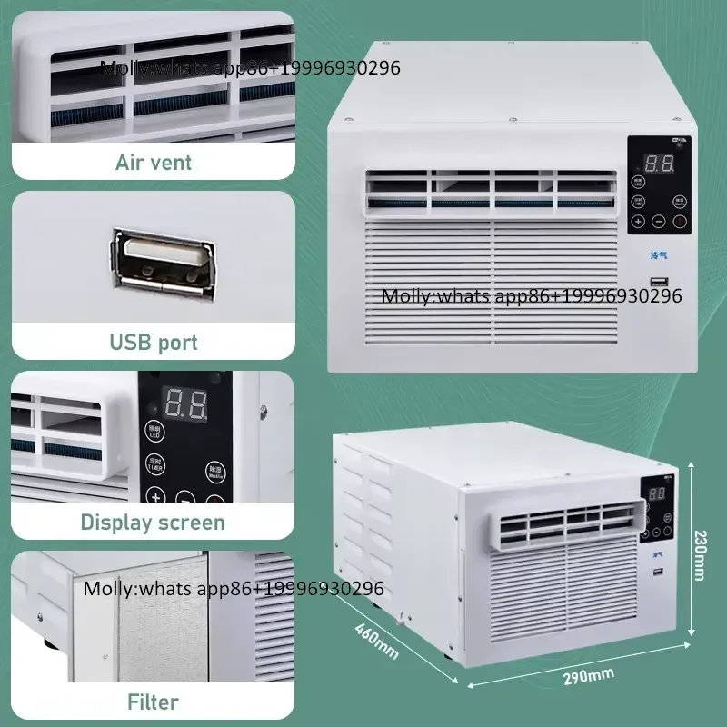 Factory Price Window Style Mobile Air Conditioner Dehumidification Ac Portable Air Cooler for Home Car