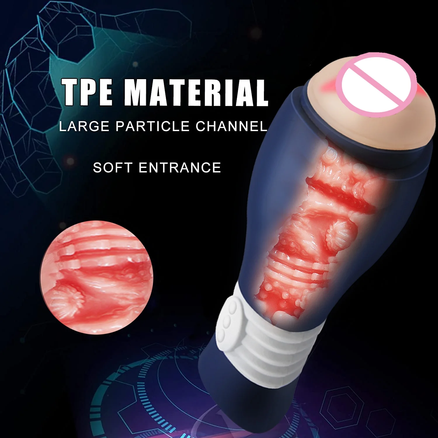 Male Masturbation vibrator Goods Stretchable Masturbator for Men Soft TPE Pocket Pussy Masturbators Sex Toy for Men Adult Produc