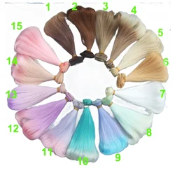 15 Cm High Temperature Heat Resistant Doll Hair for 1/3 1/4 1/6 BJD Diy Curly Doll Wigs