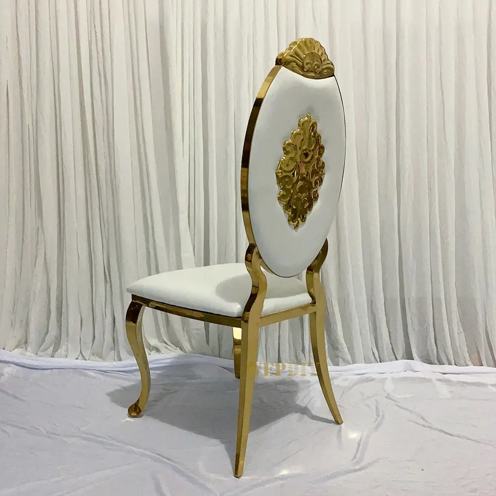 30 قطعة) f30 الفولاذ المقاوم للصدأ كرسي معدني مأدبة البيضاوي كرسي خلفي عالية الظهر زهرة لينة حقيبة الفولاذ المقاوم للصدأ الطعام كرسي