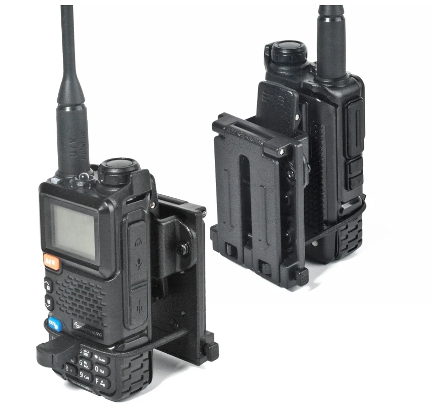 Tactical Police Radio Holster Heavy Duty Holder W/Duty Belt Clip for Belt Accessory Police Law Enforcement Walkie Talkie Holder