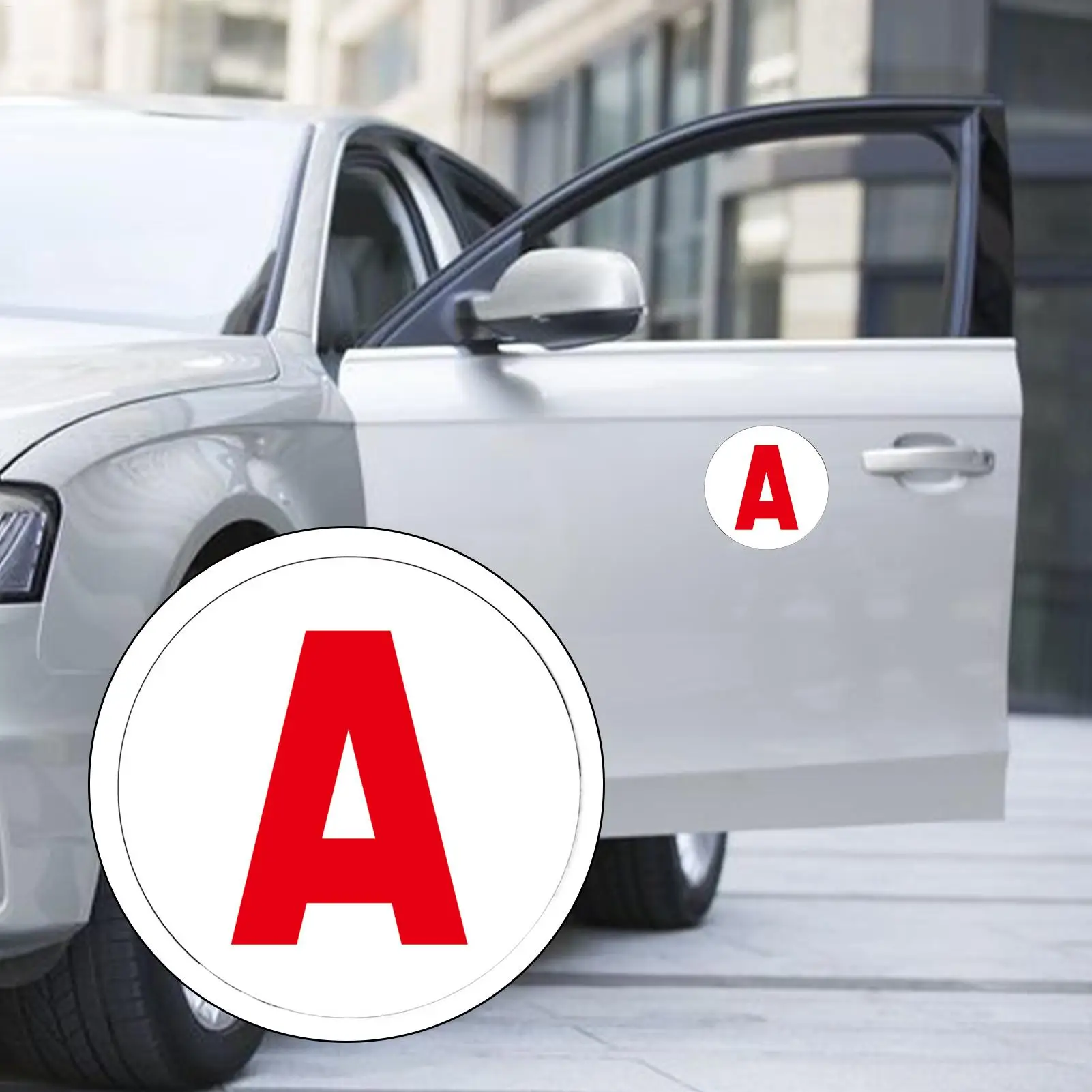 

Waterproof and Sunscreen Magnetic Car Sticker A Sticker French Internship Car Sticker for Women Teens Adults Rookie