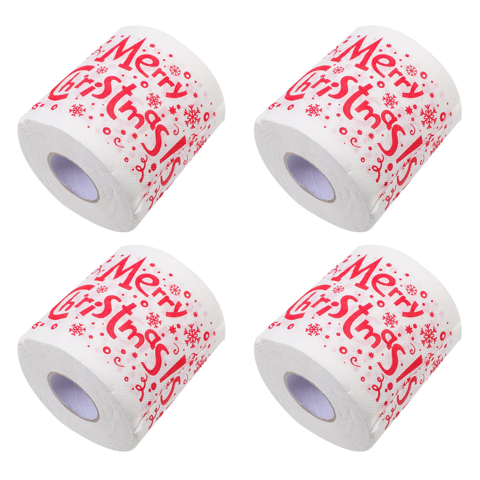 Christmas Themed Napkin Roll Paper Festival Printing Tissues Disposable Party Supplies Dinner Decorations Premium Quality Toilet