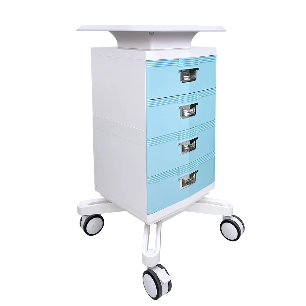 Luxury Spa Salon Trolley Shelf Handcart for Beauty Equipment Display Stand With Tray Trolley